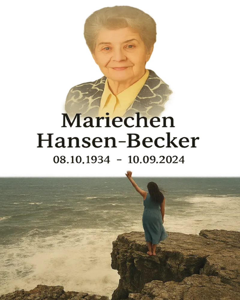 Traueranzeige für Mariechen Hansen-Becker