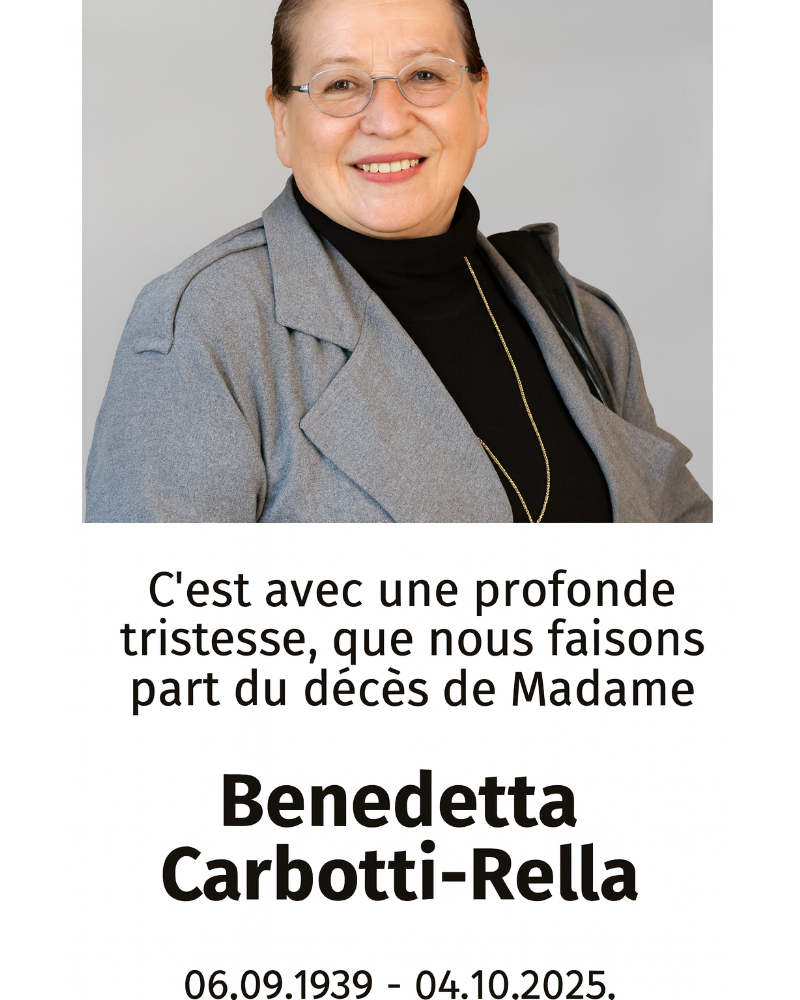 Traueranzeige für Benedetta Carbotti-Rella