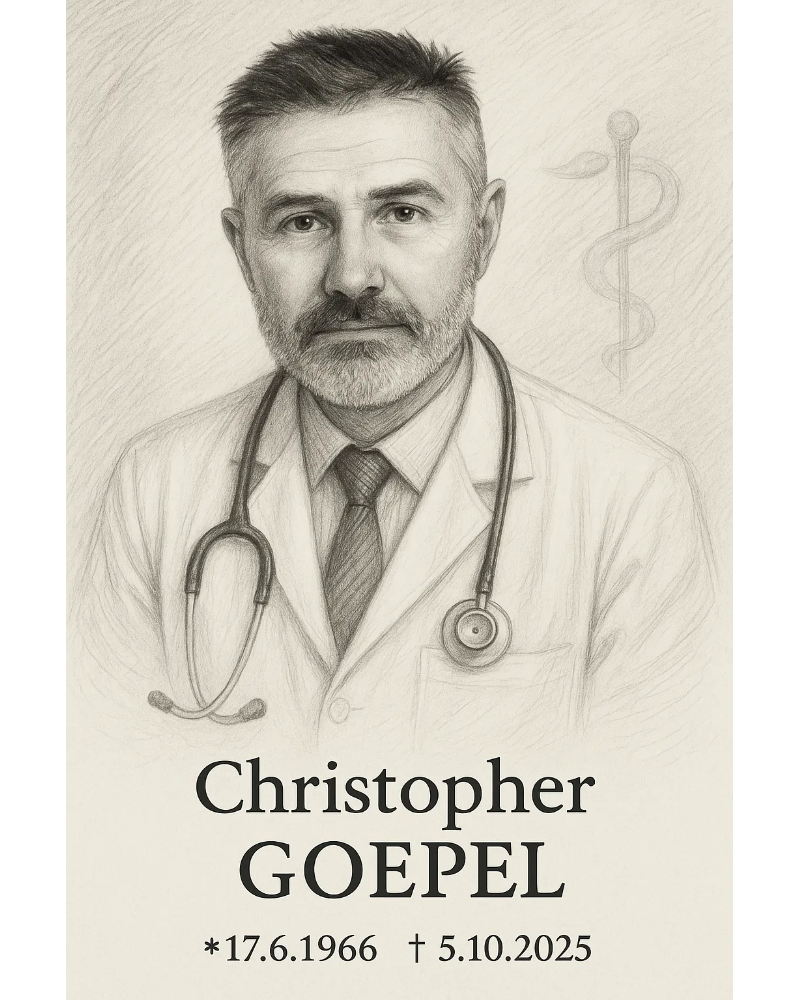 Traueranzeige für Dr. Christopher Goepel