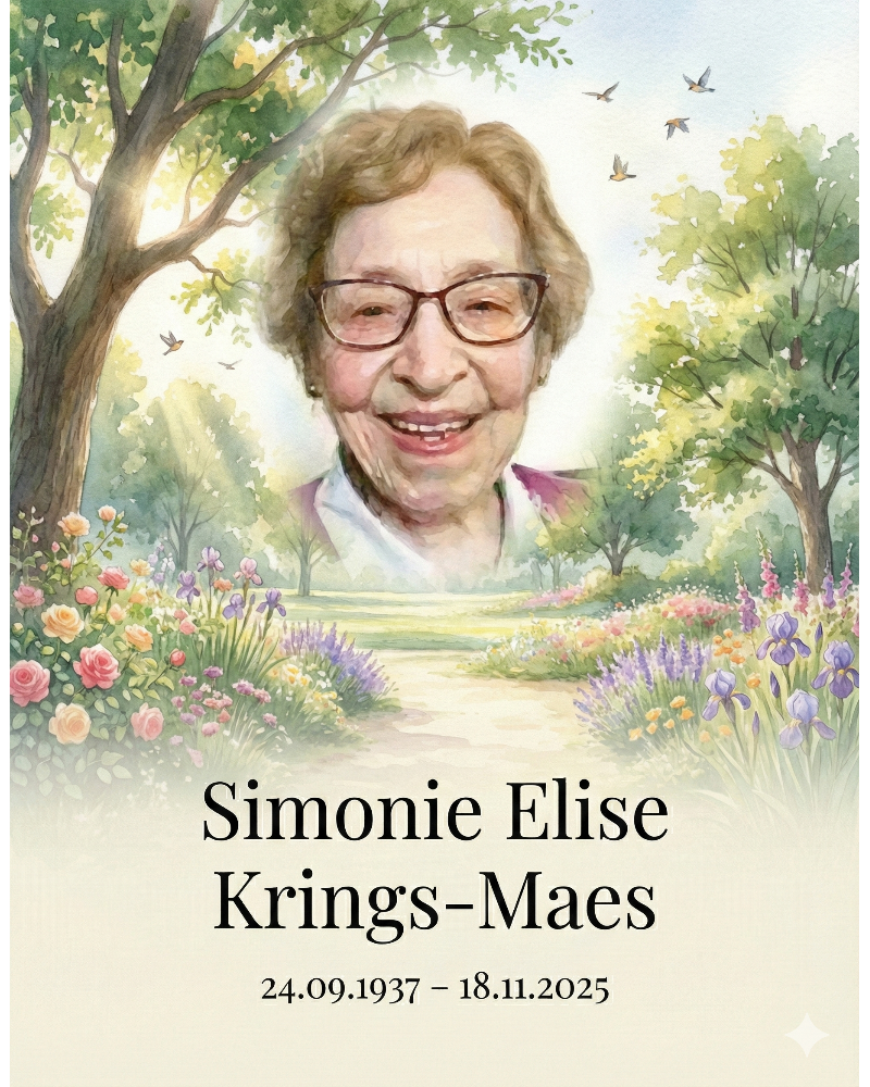 Traueranzeige für Simonie Elise Krings-Maes