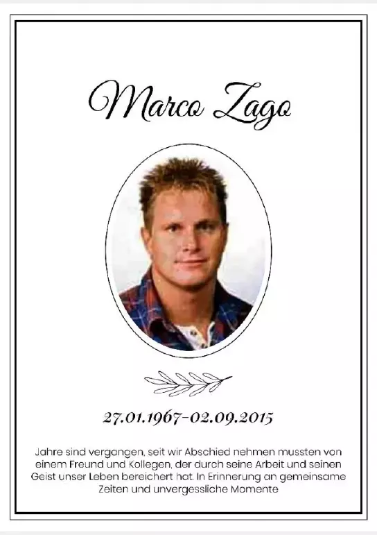 Traueranzeige für Marco Zago