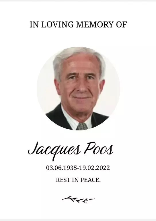 Traueranzeige für Jacques Poos