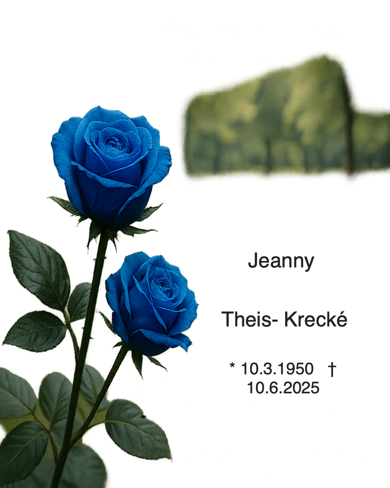 Traueranzeige für Jeanny Theis- Krecké