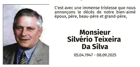 Traueranzeige für Sivério Teixeira Da Silva