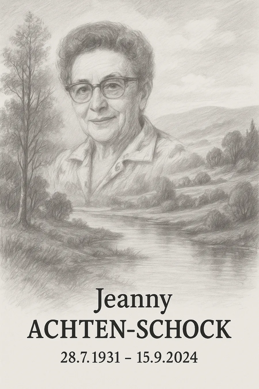 Traueranzeige für Jeanny Achten-Schock