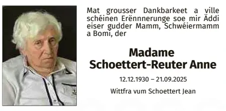Traueranzeige für Anne Schoettert-Reuter