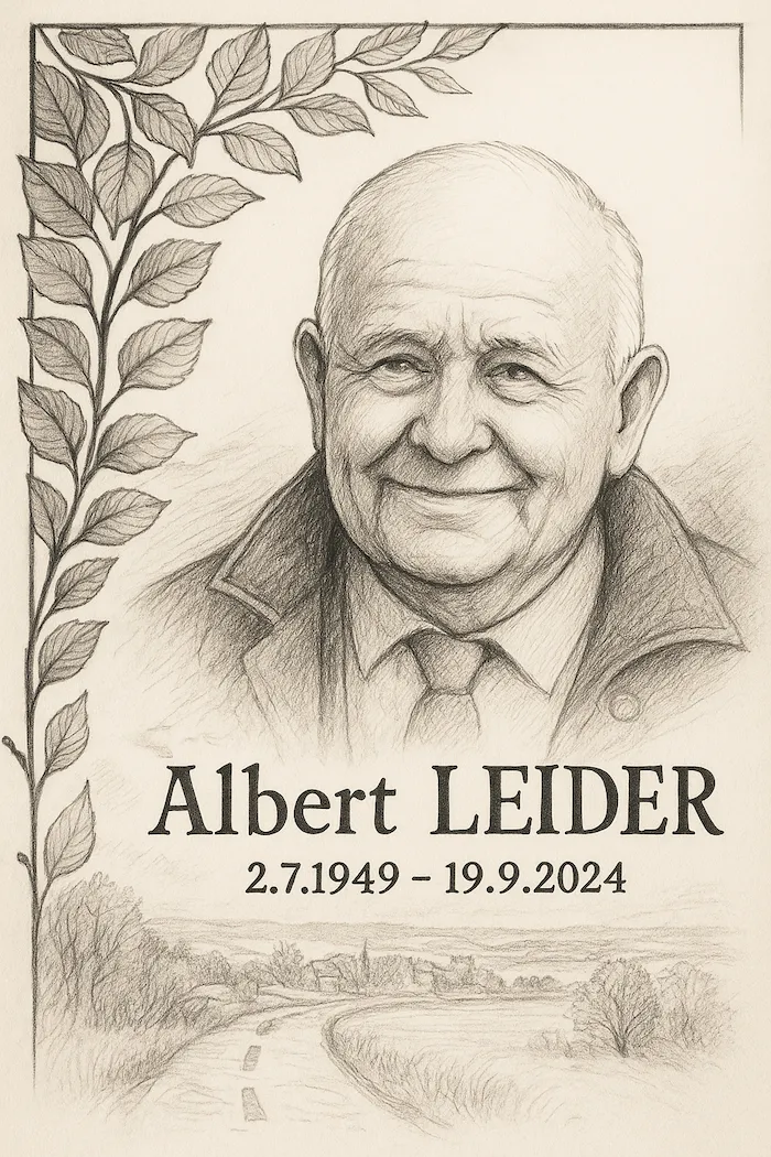 Traueranzeige für Albert Leider