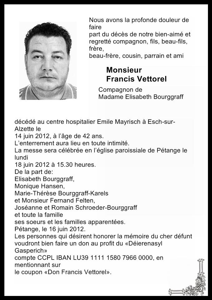 Monsieur Francis Vettorel 
