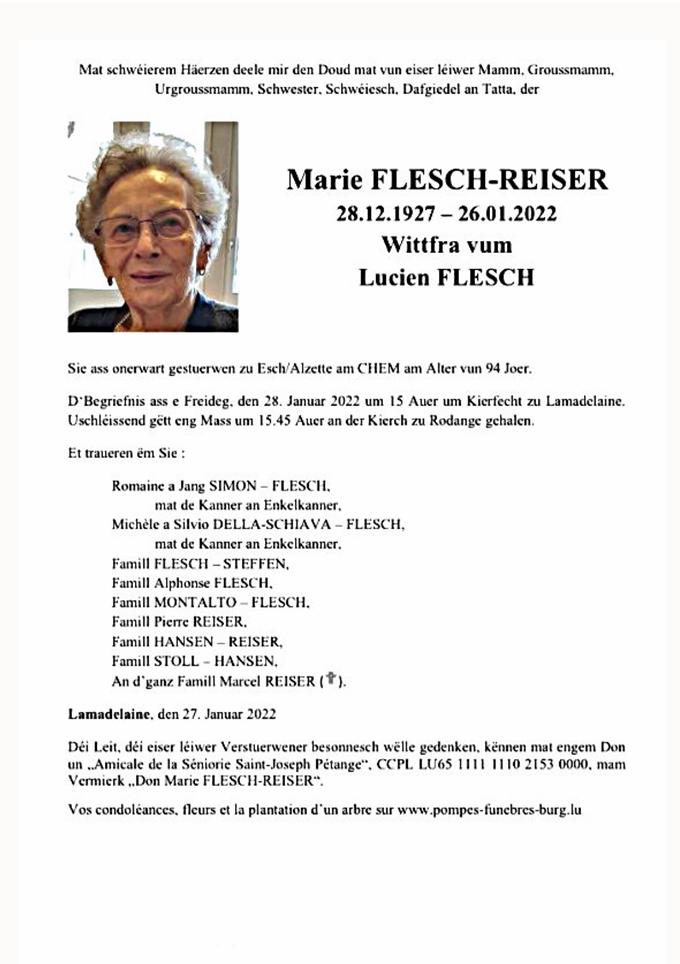 Marie FLESCH-REISER 