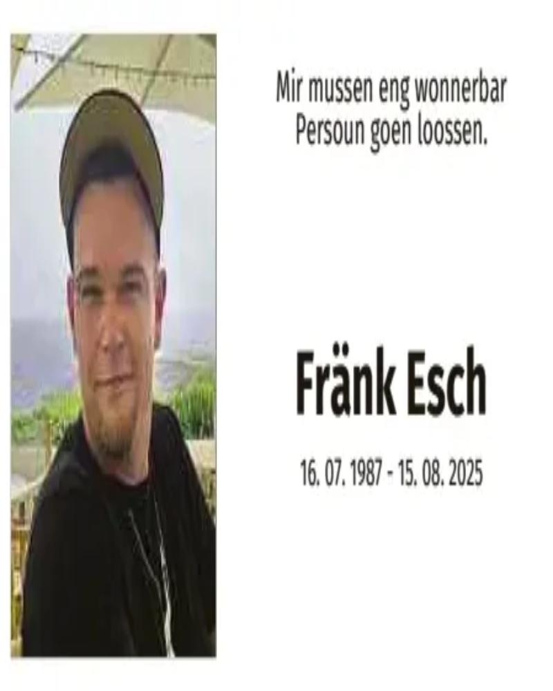 Traueranzeige für Fränk Esch