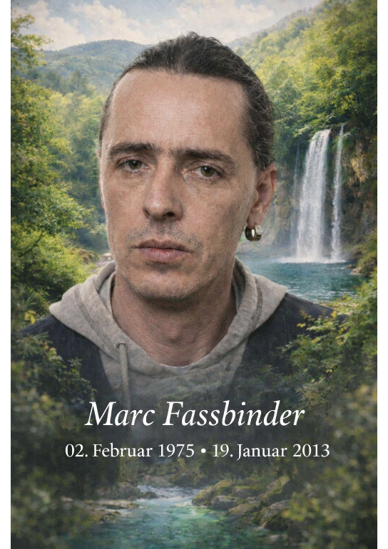 Traueranzeige für Marc Fassbinder