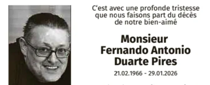 Traueranzeige für Fernando Antonio Duarte Pires