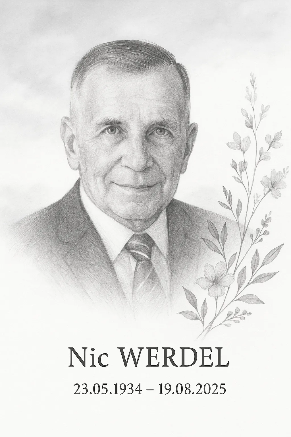 Traueranzeige für Nic Werdel