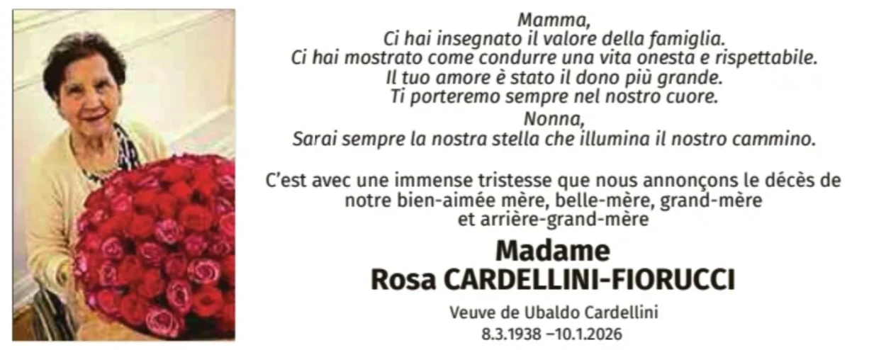 Traueranzeige für Rosa Carellini-Fiorucci
