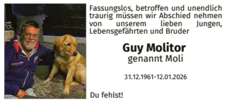 Traueranzeige für Guy Molitor