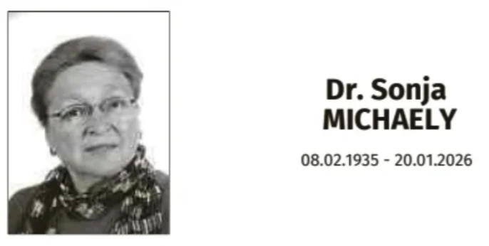 Traueranzeige für Dr. Sonja Michaely